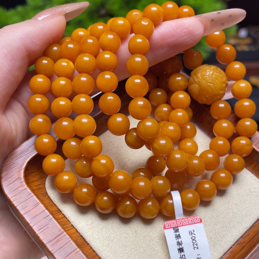 蜜蜡手链未镶嵌手串