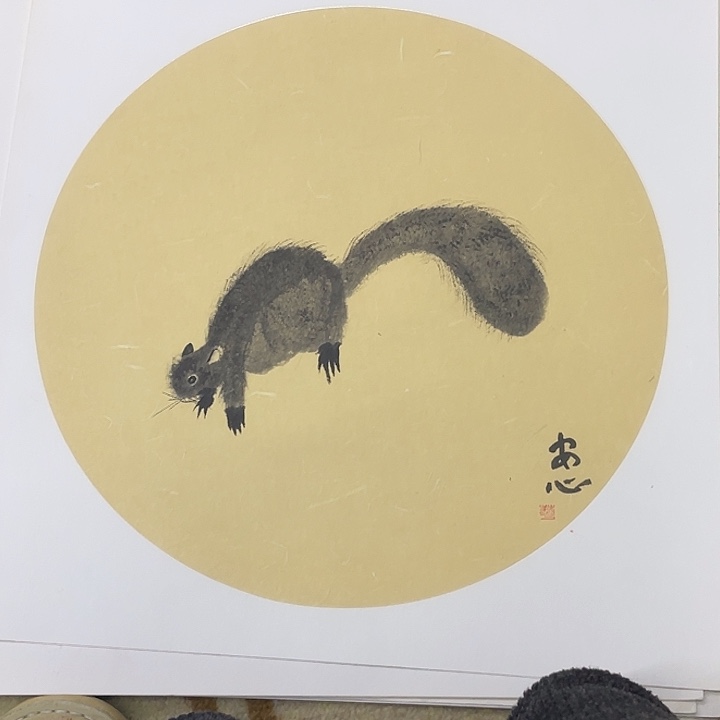 国画38-38卡纸作品艺