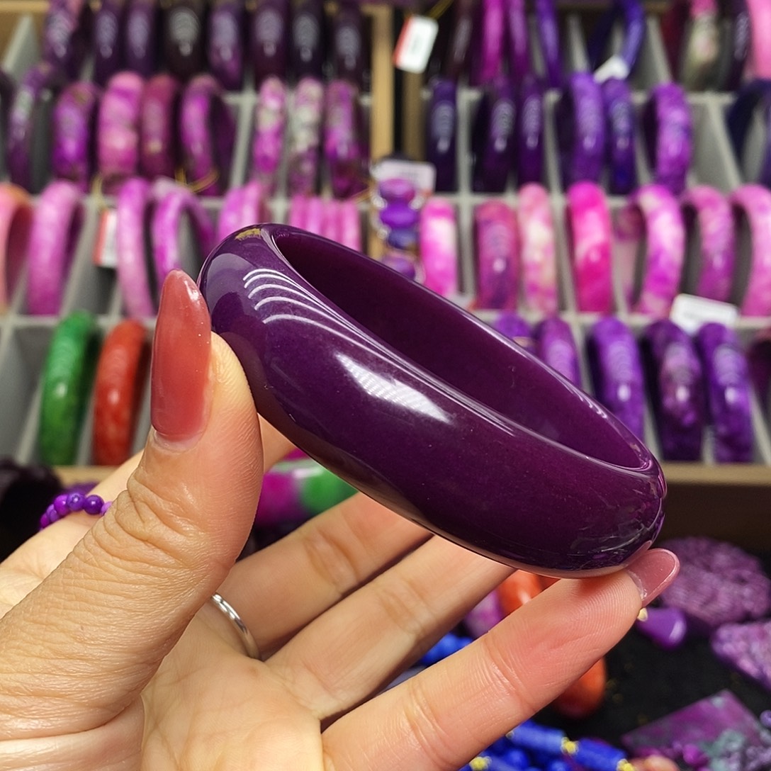 平***凡珐琅非金属帝王紫手镯