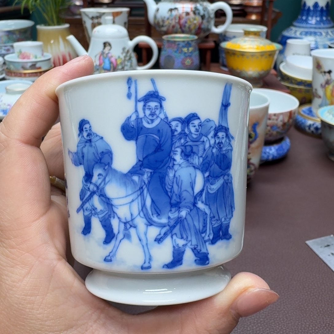 瓷片景德镇仿古手工制作精品展示