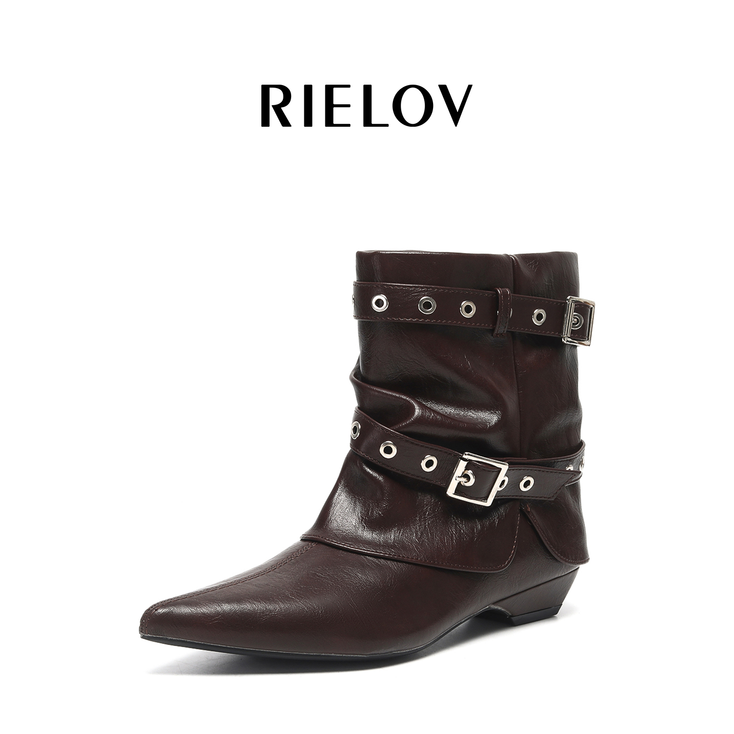 RIELOV【西西里暮色】增高3cm时尚潮流百搭女士时装靴8837-7