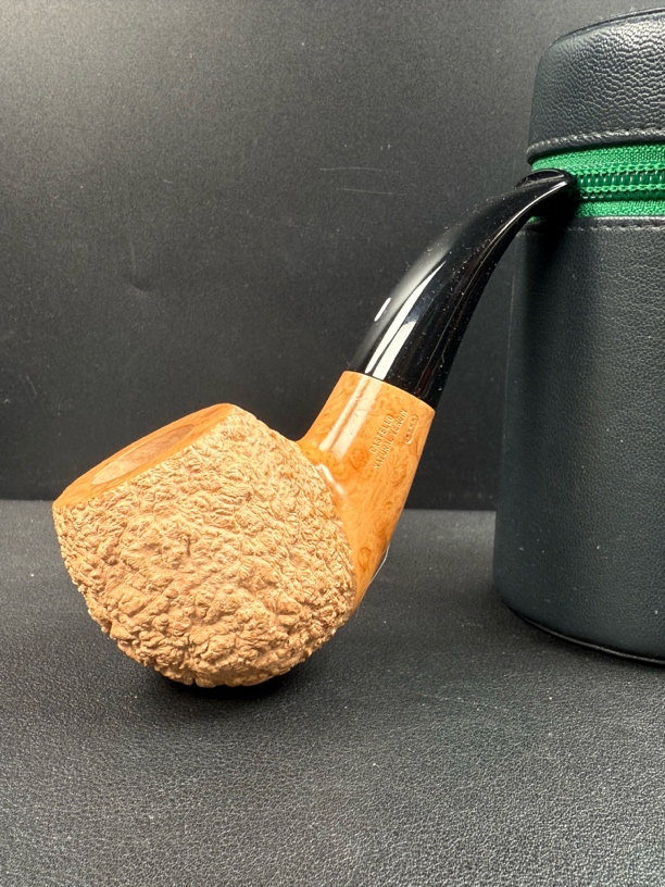 意大利卡斯特罗原木色kkkk手工石楠木烟斗（内径20.3斗深38长123）