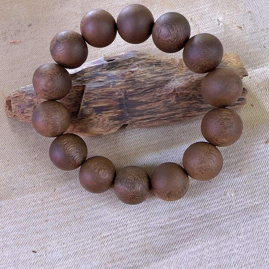 沉香碎屑沉香白棋母树16圆珠收藏级27克多样性发一