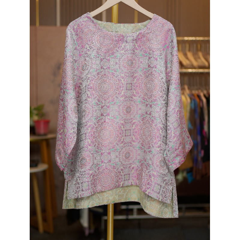 双面穿秋季高定上衣948-风送紫香重工老料时尚高级国风上衣