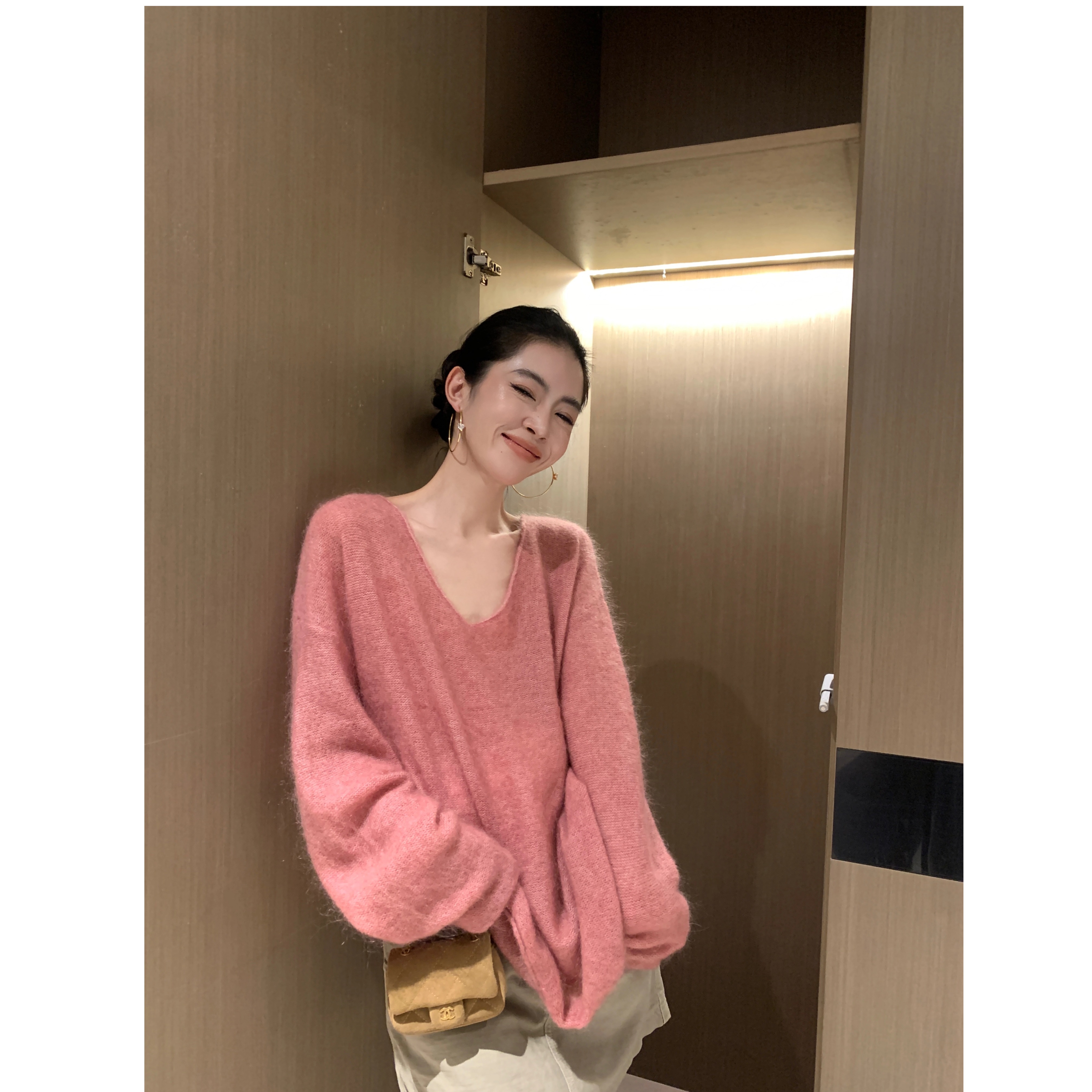 2025 A/W SEP.’不拘的美感‘U领超细马海毛毛衣5183