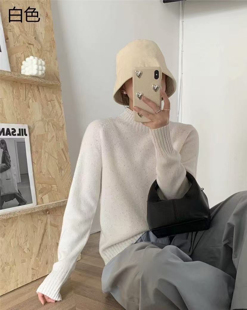 3389-1三炫家秋冬季新款半高领纯色无缝一体长袖时尚百搭打底衫