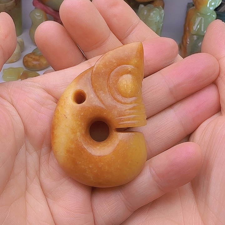 和田玉吊坠(不含链)未镶嵌