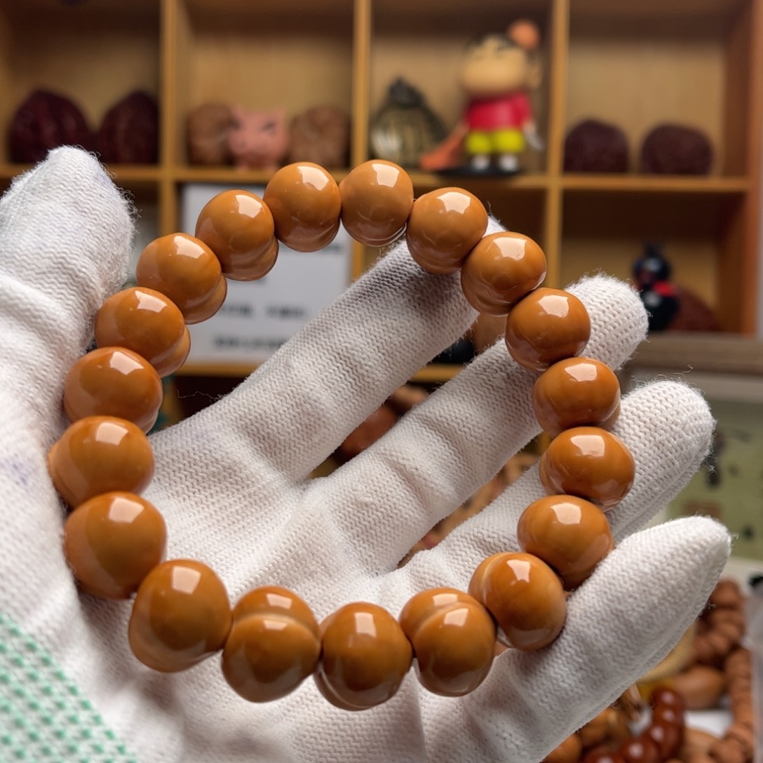 老***.猴头核桃手串可爱屁桃猴头手串