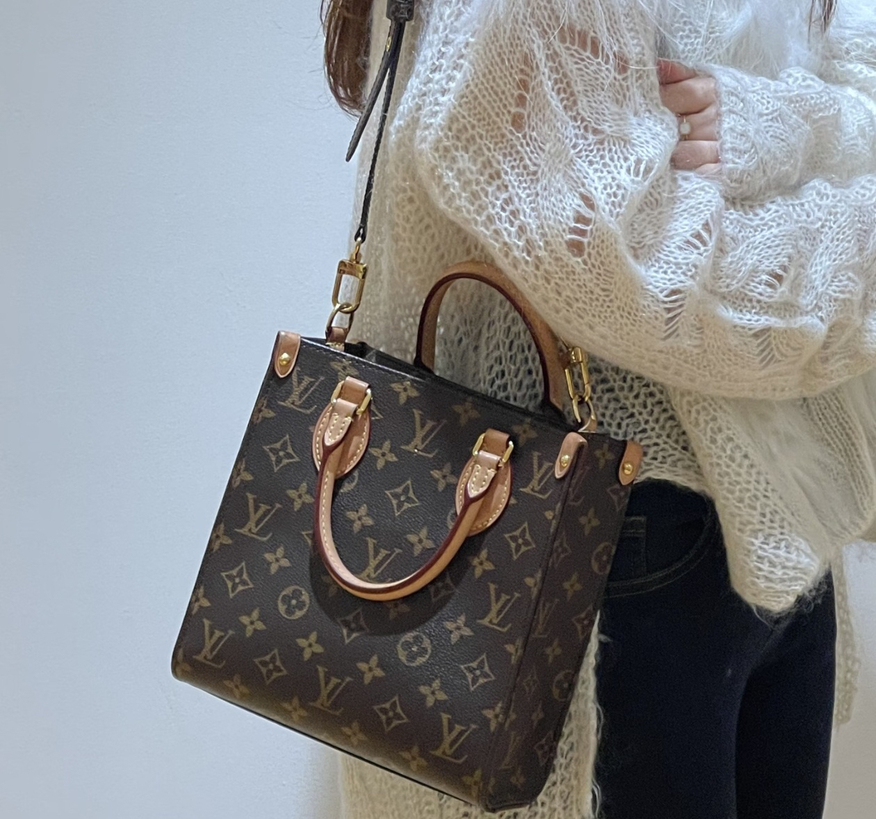 99新 LouisVuitton/路易威登 老花小号琴谱斜挎包/9507