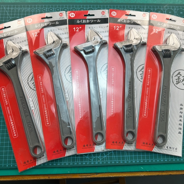 福冈工具多功能飞机扳手12寸工业级高硬度活动扳手活口扳手大号