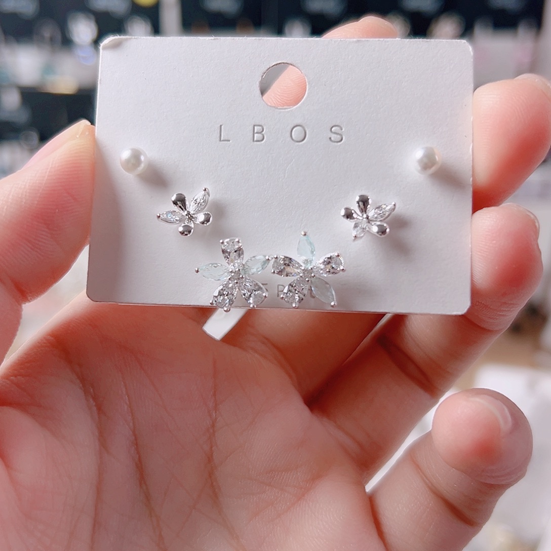 锆石纯铜合金耳环的