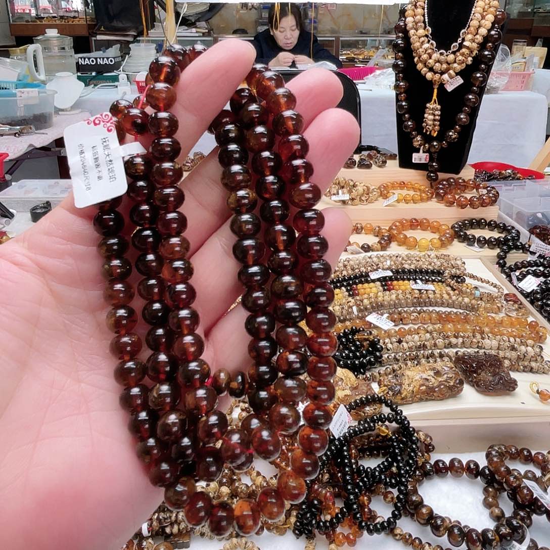 琥珀耳饰未镶嵌八10249