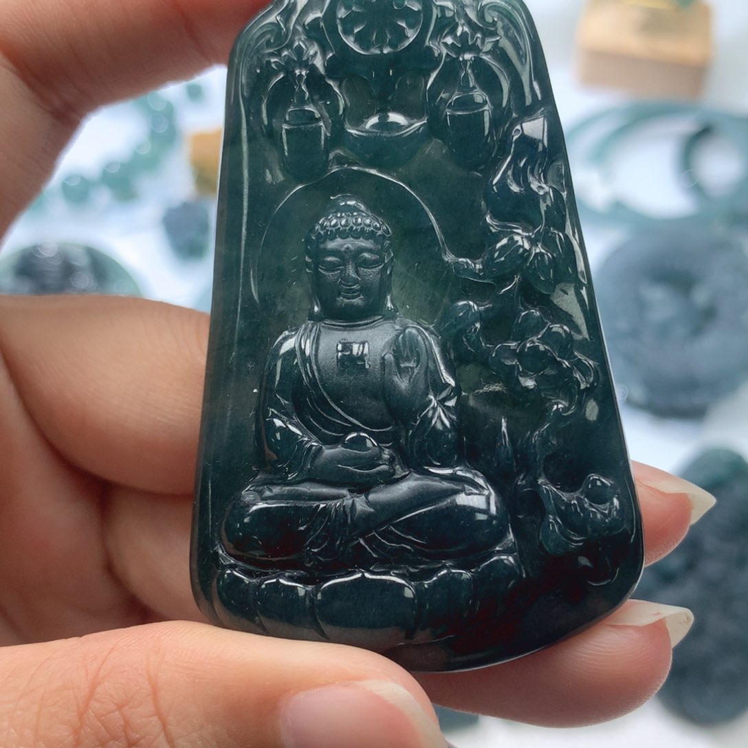 颈饰未镶嵌翡翠天然翡翠