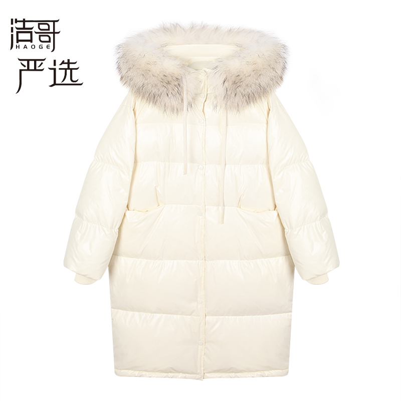 【千寻严选】90白鸭绒羽绒服D3YRF9370A冬季时尚休闲百搭中长款外套