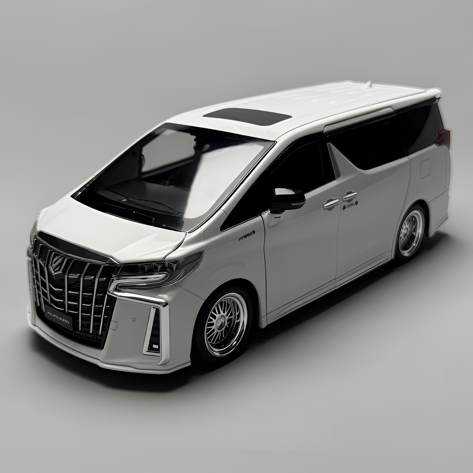 【埃尔法】1:18合金汽车模型收藏摆件