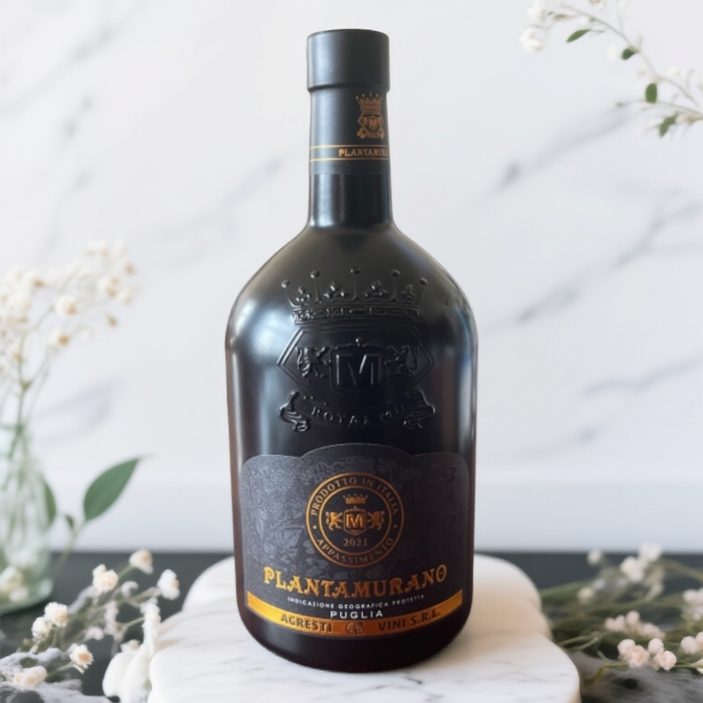 【普利亚大区】意大利原瓶原装进口半干型普兰塔穆拉红葡萄酒16.5度