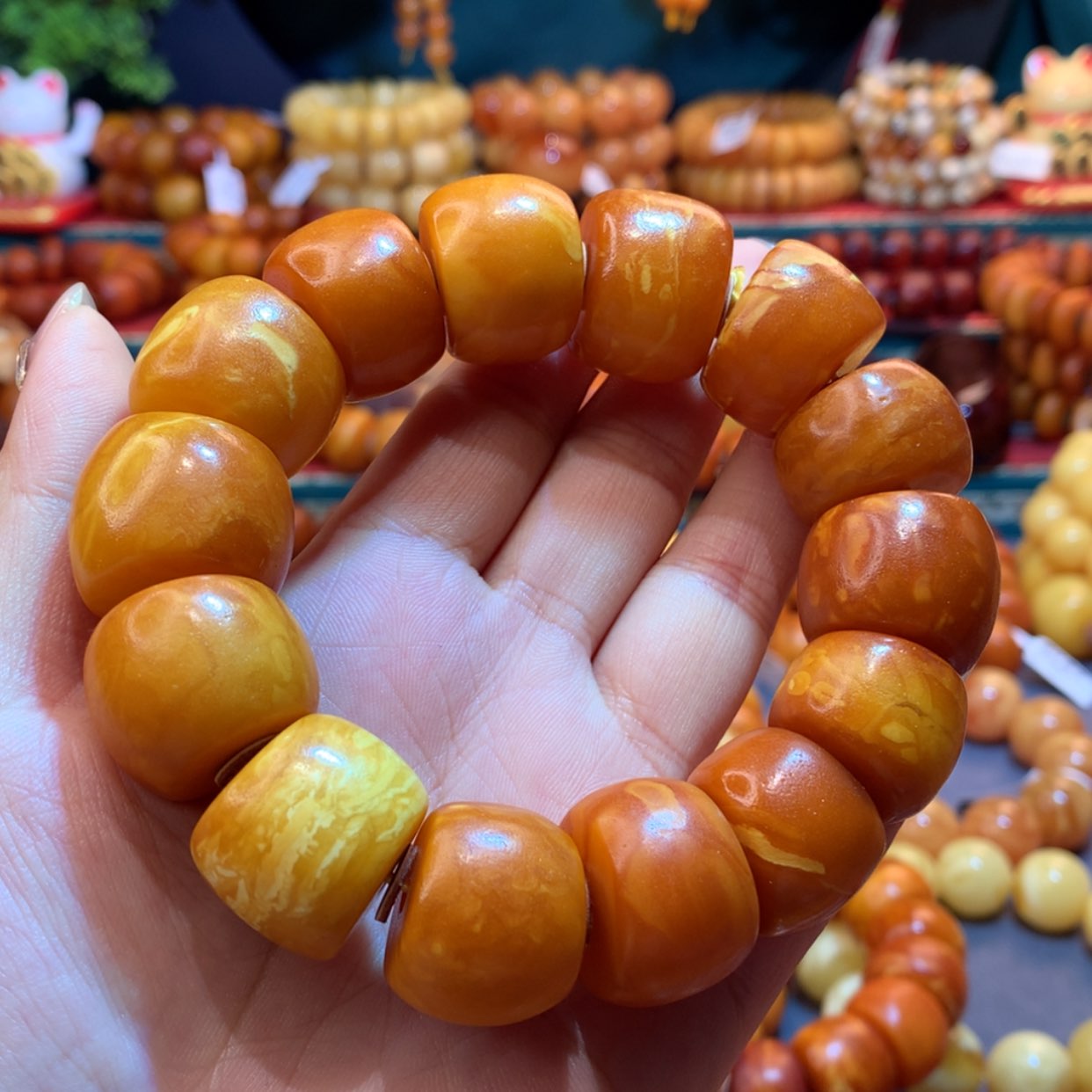 【闪购商品】蜜蜡手串未镶嵌蜜蜡手串