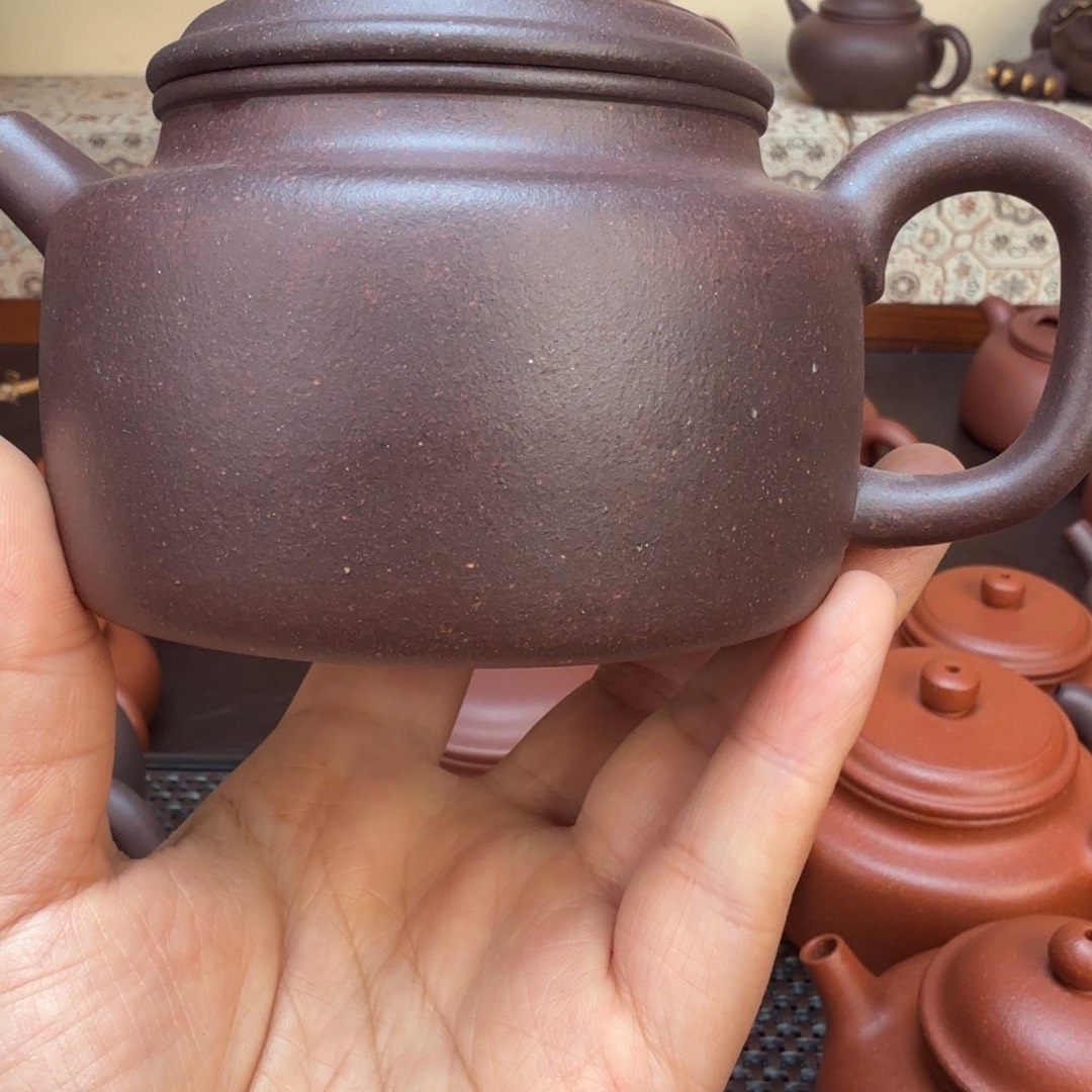 鑫***潼紫砂茶壶原矿紫泥仿古260cc微瑕