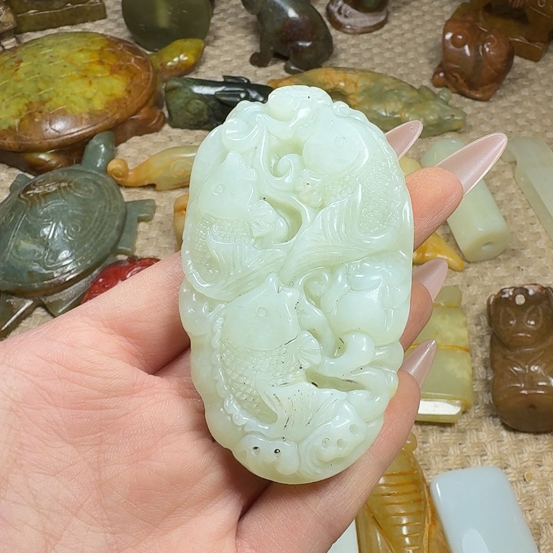 白玉菩提吊坠挂件