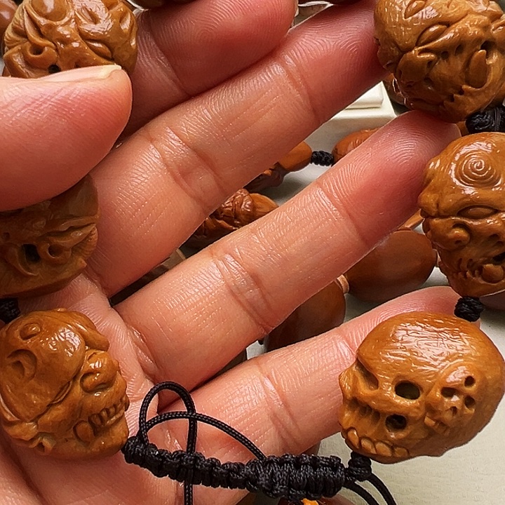 橄榄核手串/手链骷髅串