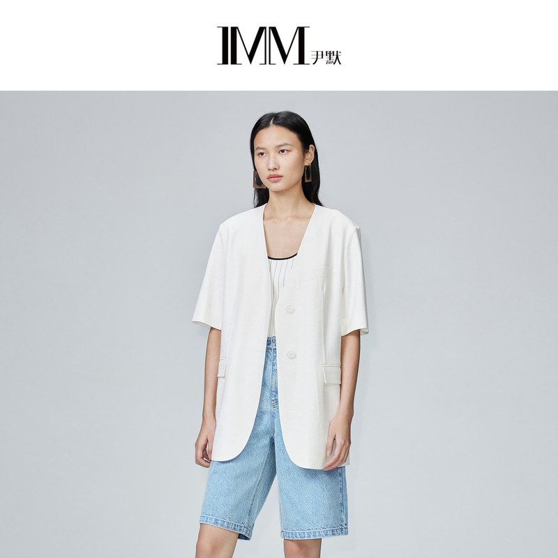 【粉丝专享】IMM尹默短袖西装外套0086