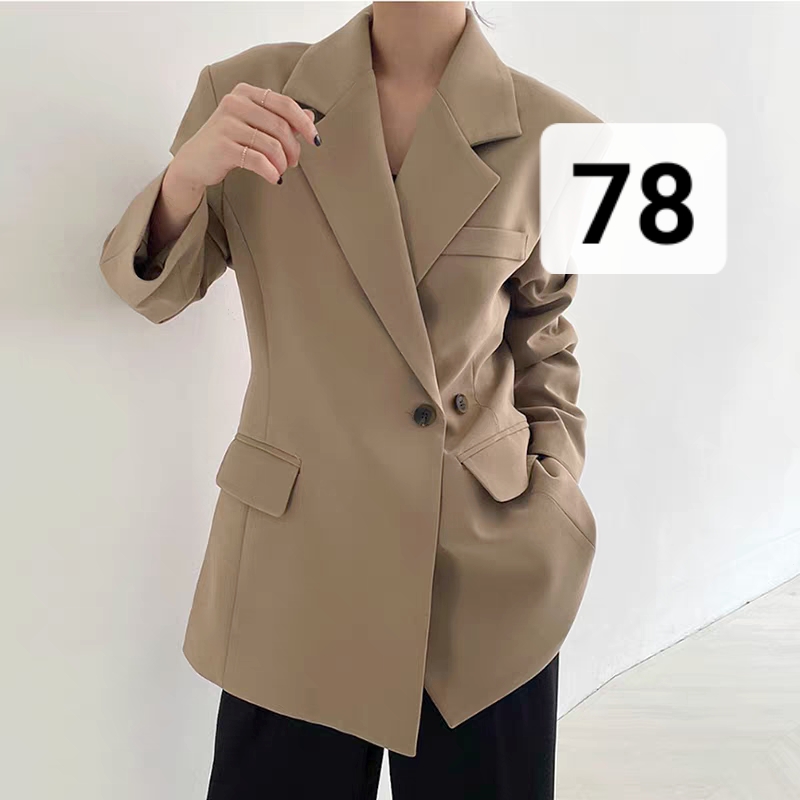 【仓库-78】衣韩版卡其色西装