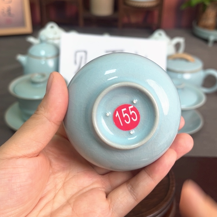 摆件原产地原矿汝瓷