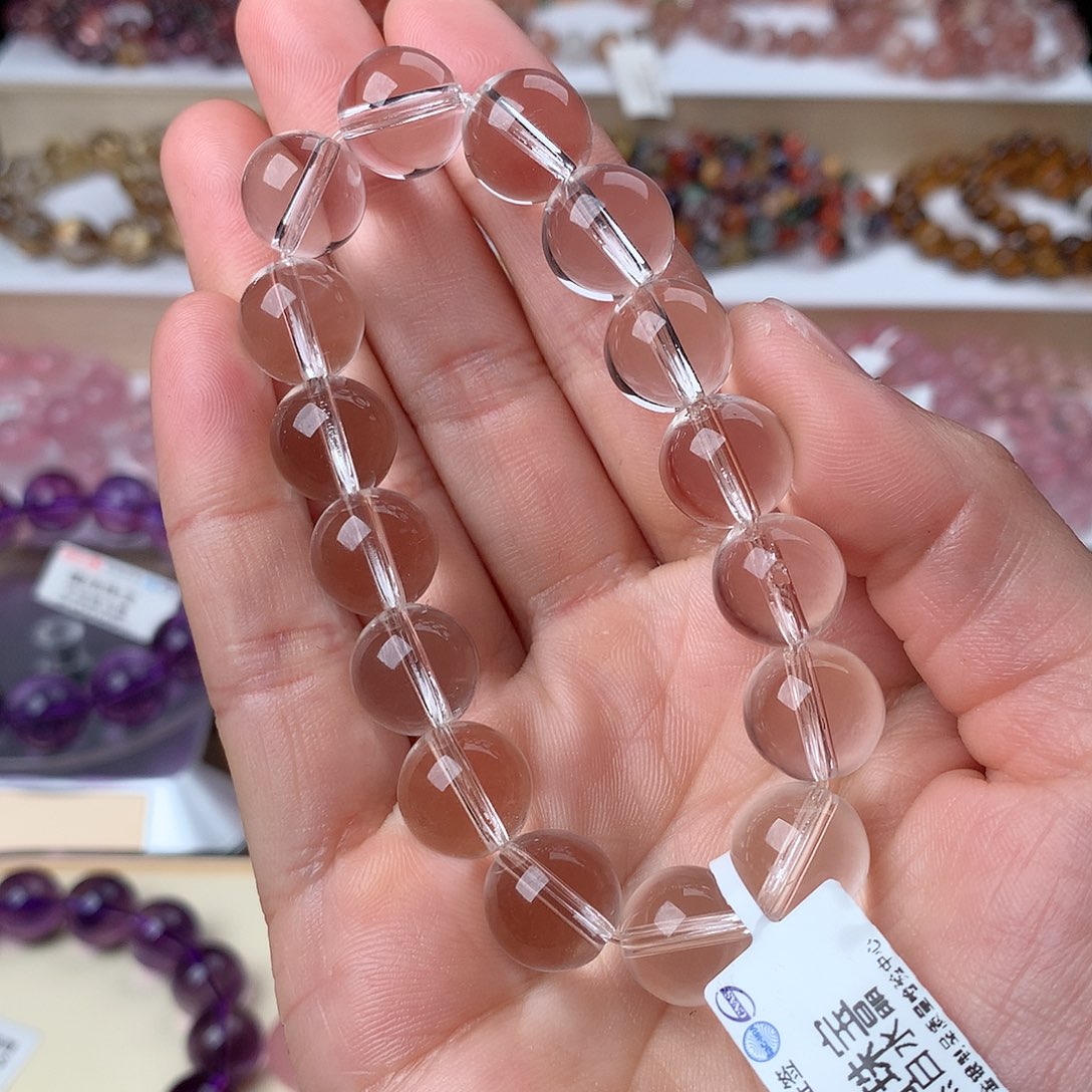 水晶手串未镶嵌白水晶