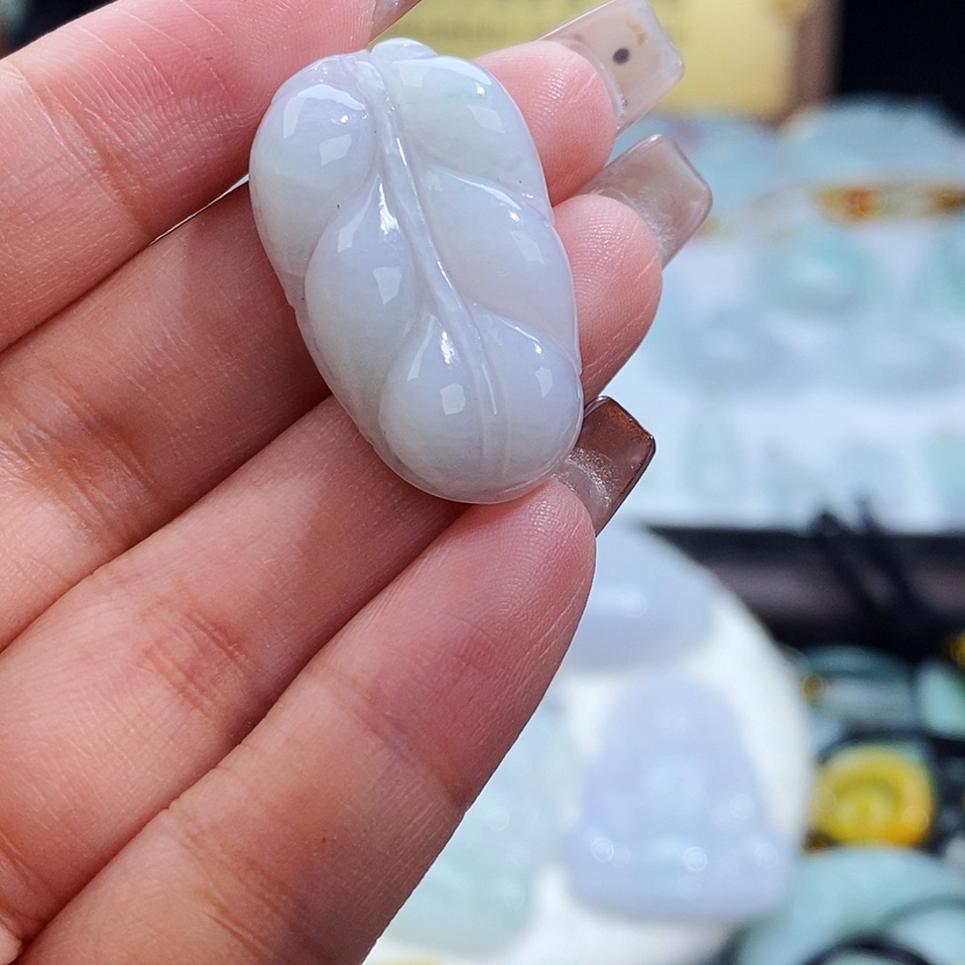 翡翠未镶嵌毛衣链3720