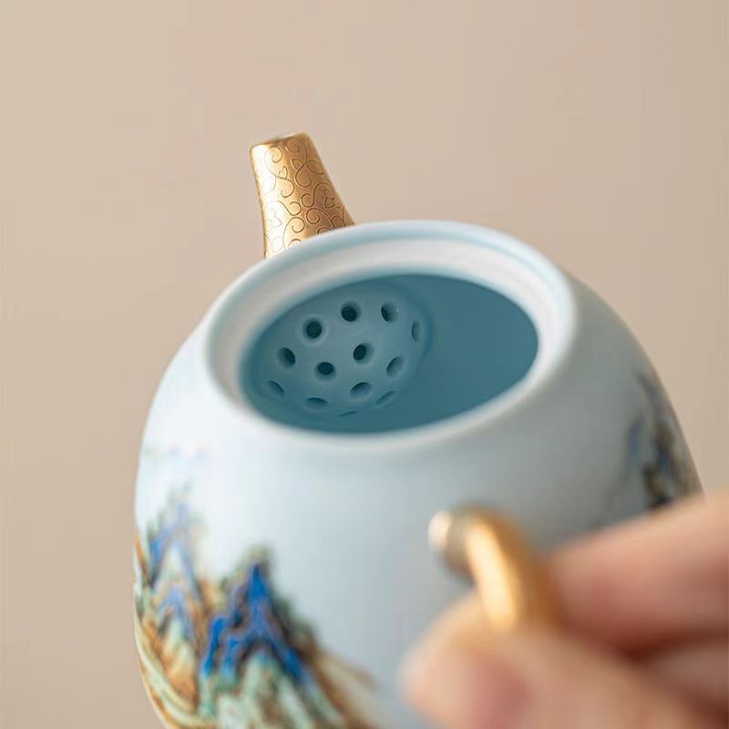 千里江山茶壶礼盒S14