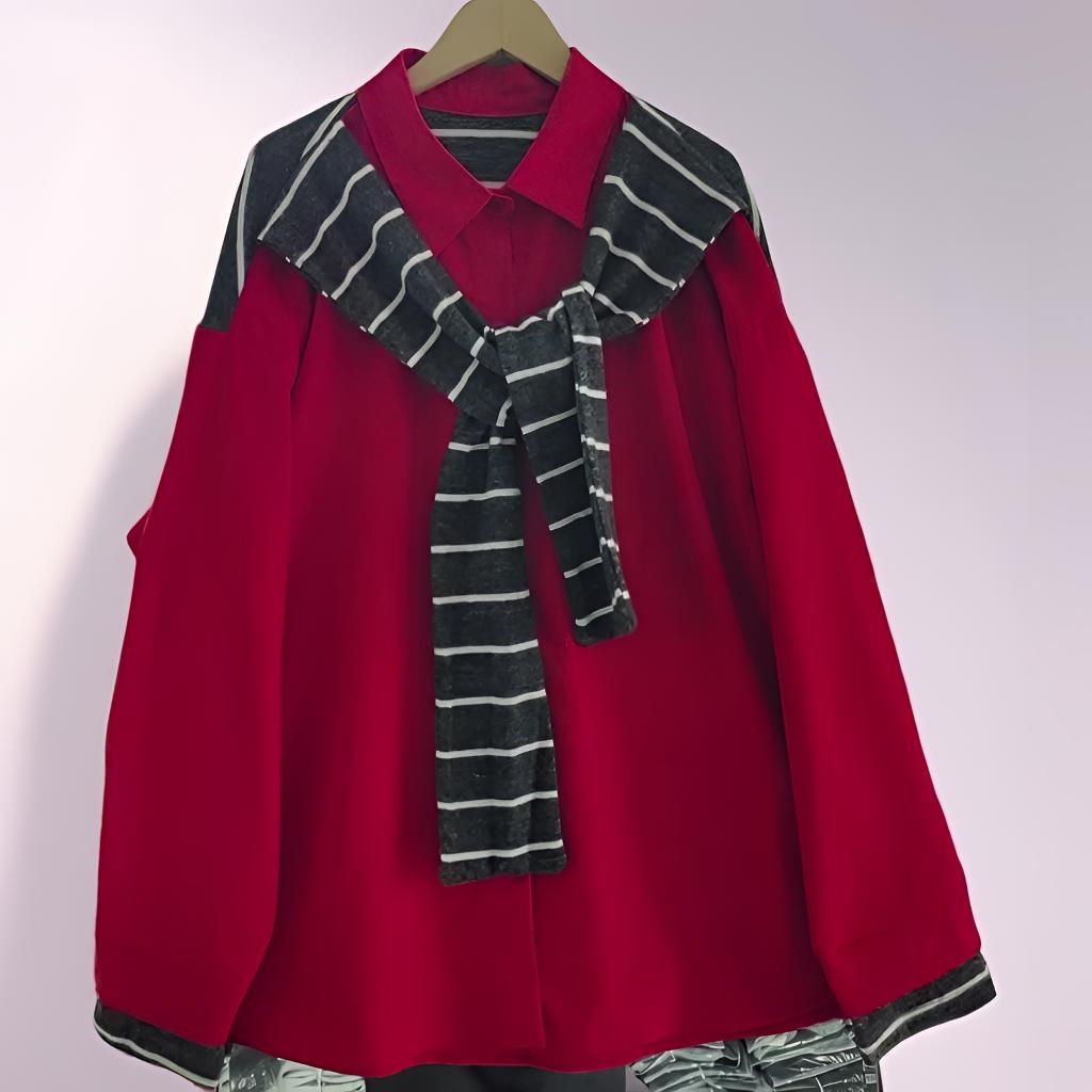 1371大码女装秋冬新款学院风衬衫