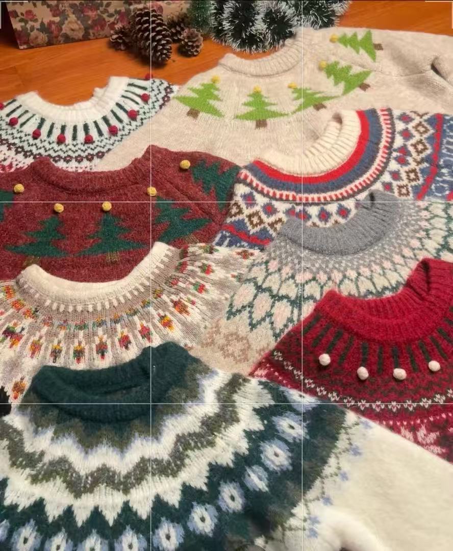 向日葵复古毛衣（直播链接）