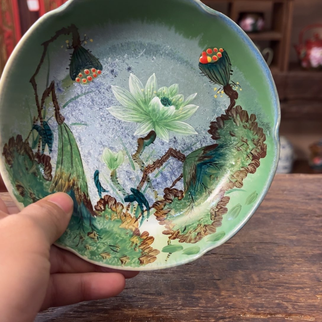 柴烧手工手绘陶瓷