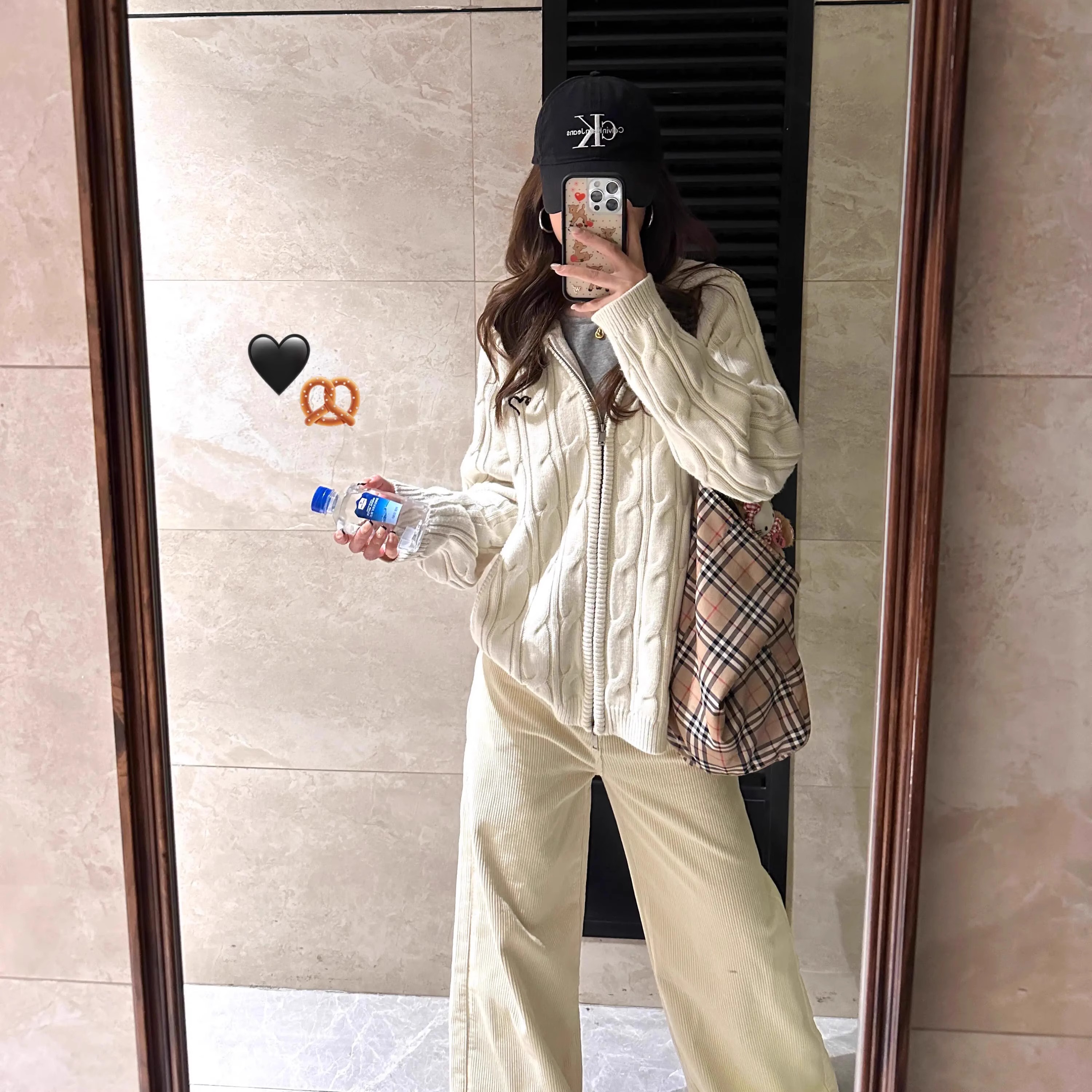 美式复古连帽针织开衫女早春季双拉链麻花毛衣外套慵懒学院风上衣