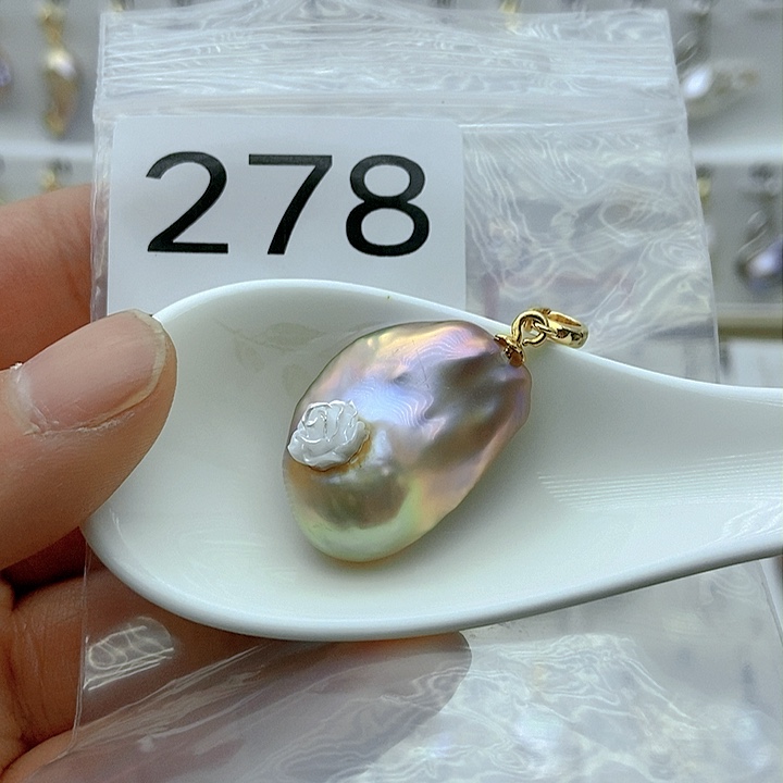 淡水珍珠颈饰银S925镶嵌