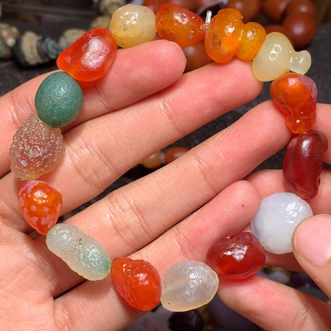 未镶嵌玛瑙/玉髓珠宝半成品