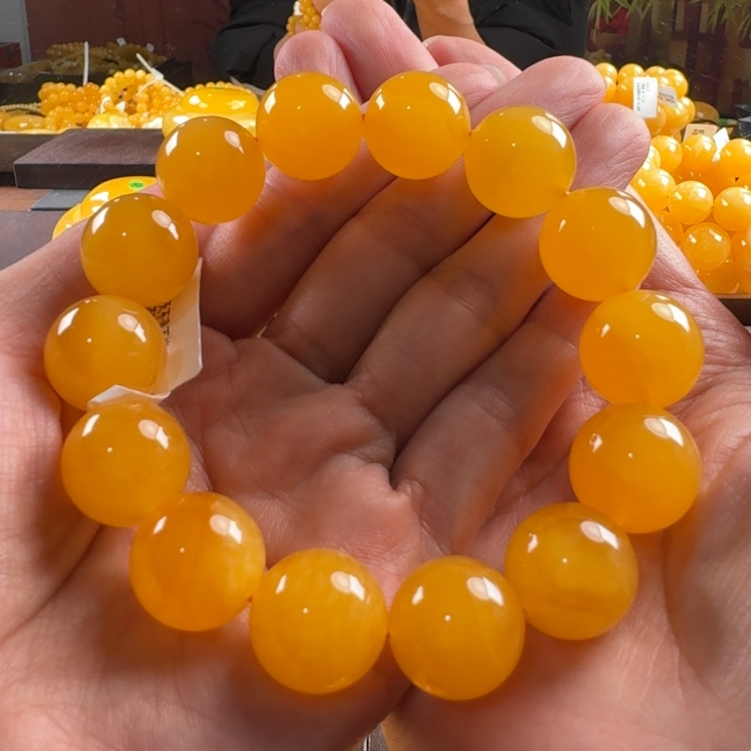 蜜蜡毛衣链未镶嵌