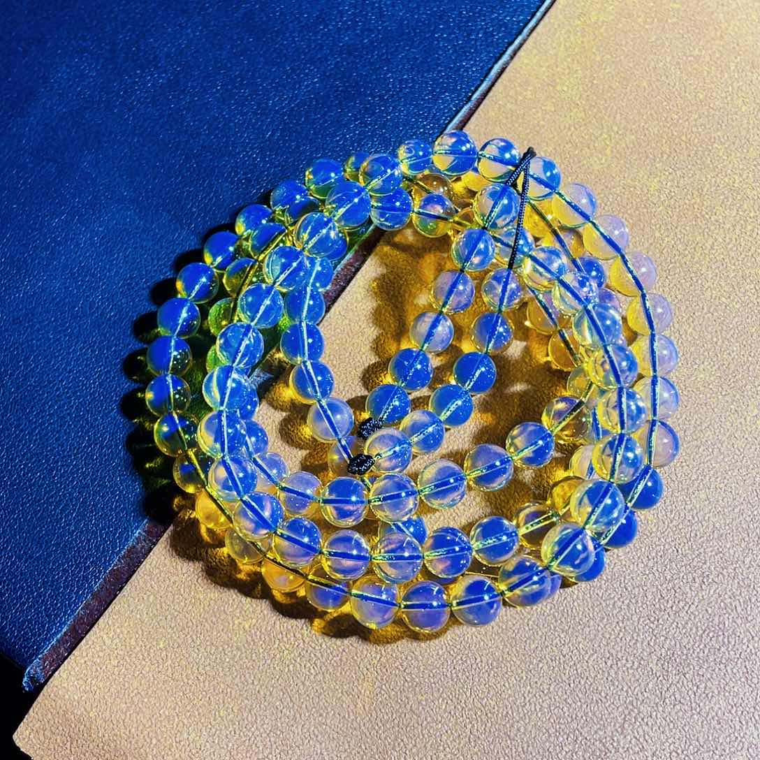 未镶嵌蓝珀裸石6加108毕业品质