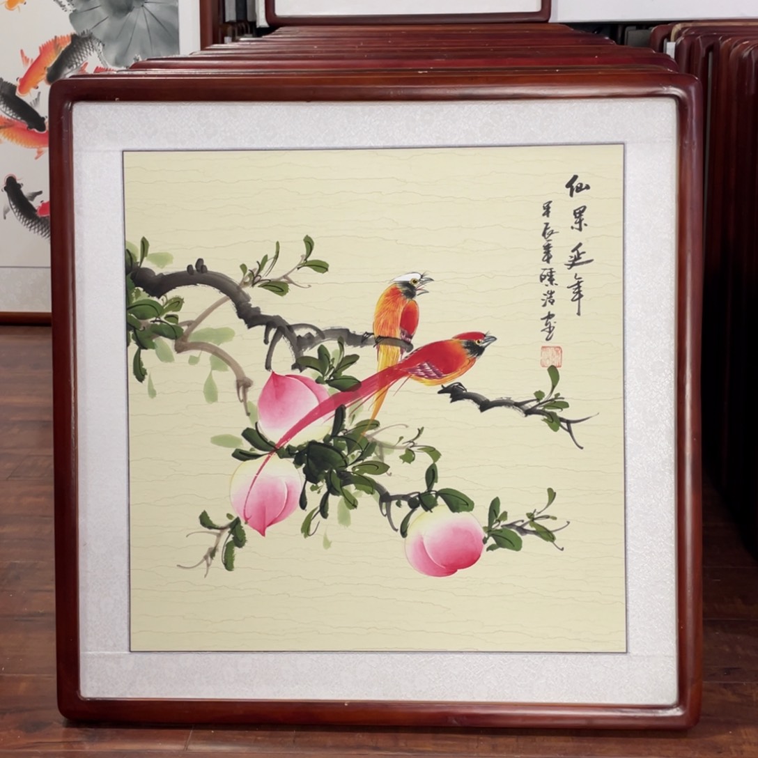 国画带框尺寸63*63厘米