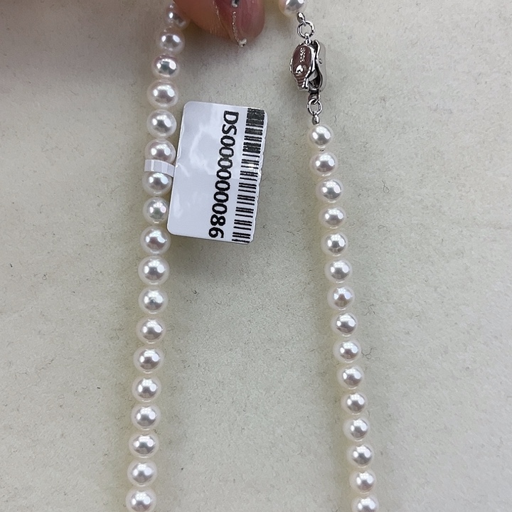 淡水珍珠颈饰银S925镶嵌➕5.5-6高品极光