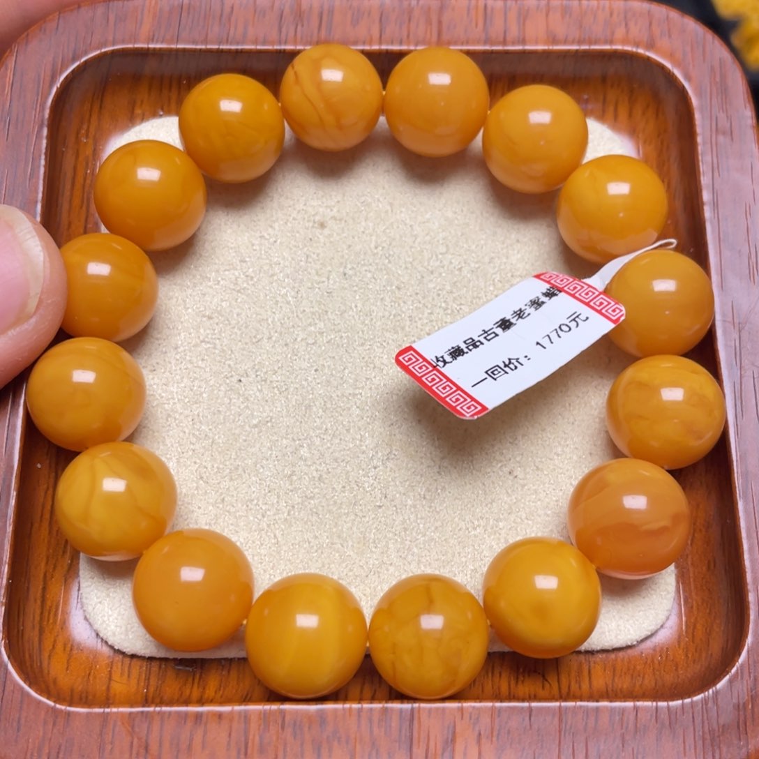 蜜蜡手链未镶嵌手串