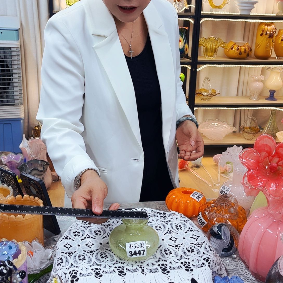 3447家悦美居琉璃摆件不完美