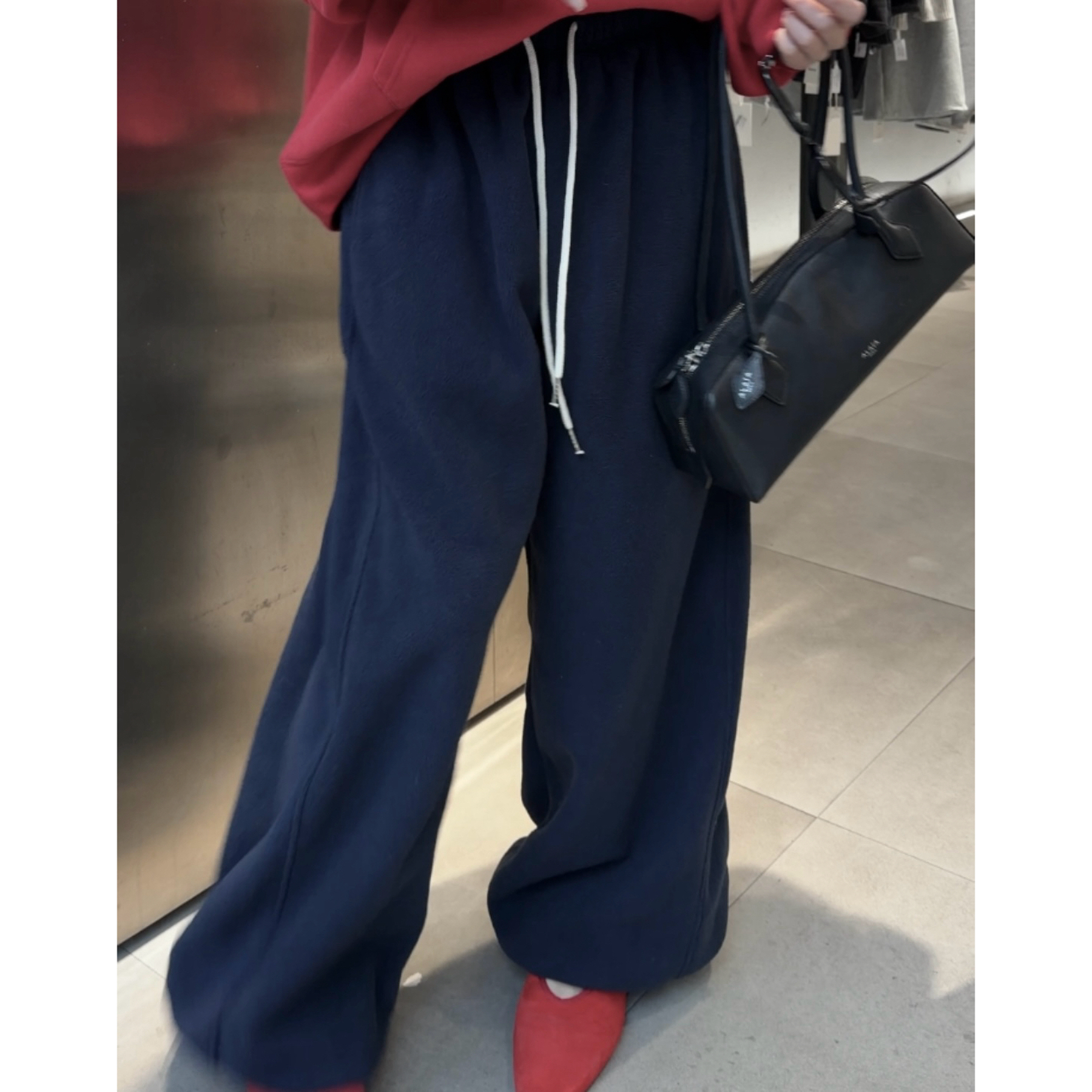 LIS&AZ-天花板高级藏青摇粒绒卫裤（加绒可束口）hp11164