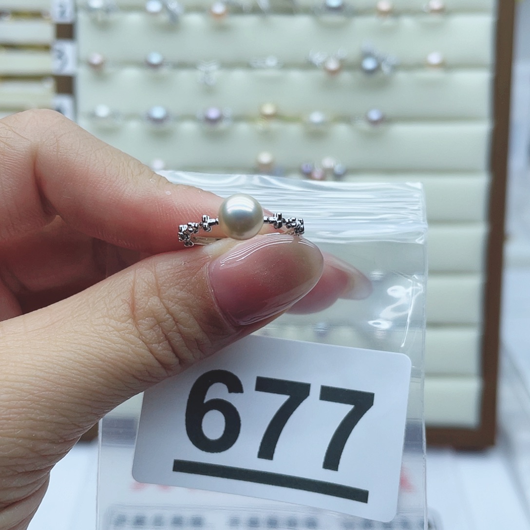 淡水珍珠珠宝奇石合金*️**677