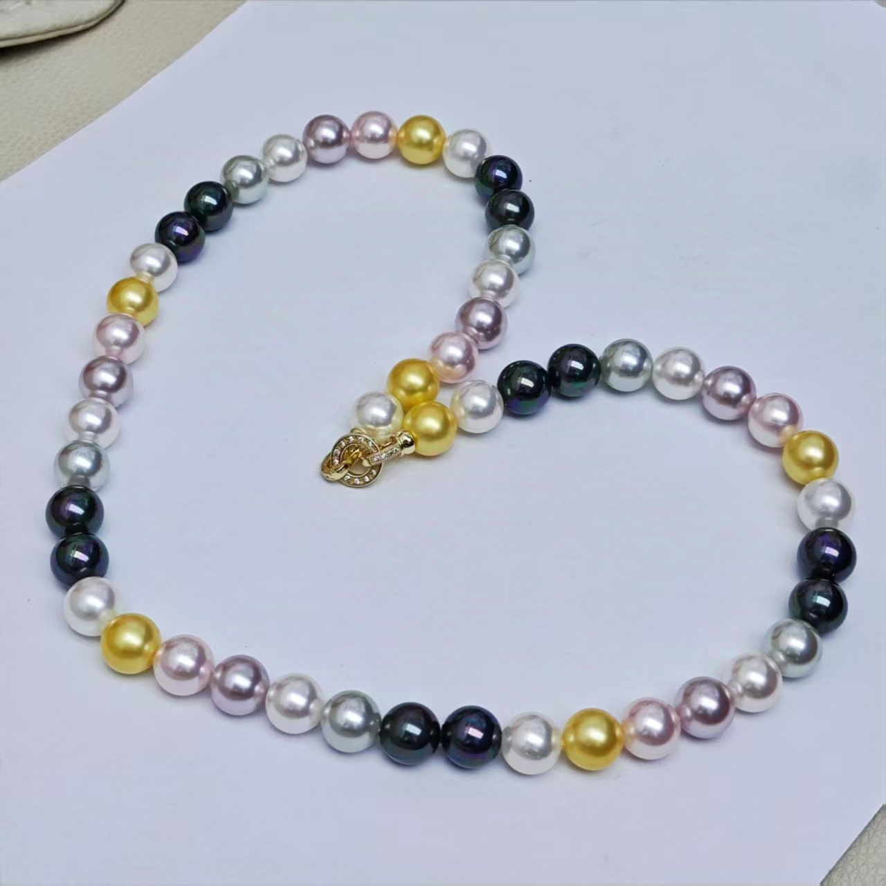 T033-@夏季轻奢海水珍珠项链多样性发1件