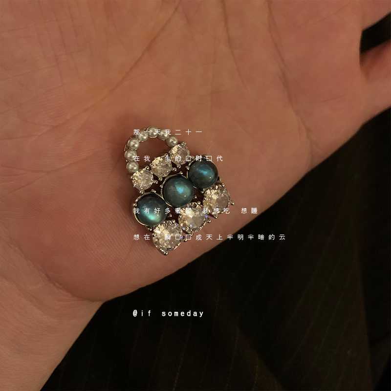 小众百搭设计感时尚个性月光项链1028-33