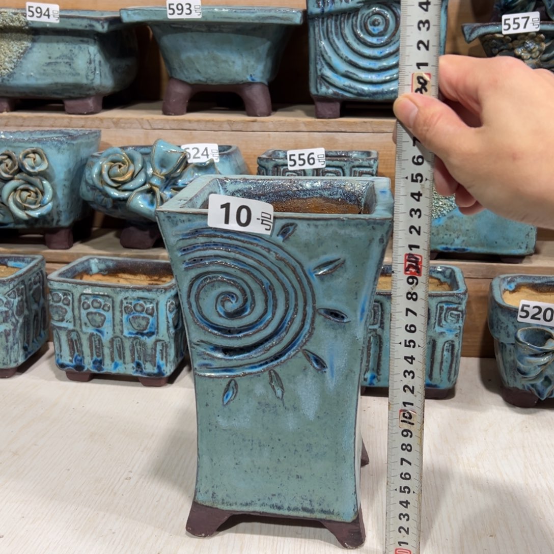 陶瓷尚雅陶坊多肉花盆口不正