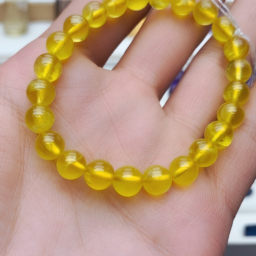 葡萄石未镶嵌手串