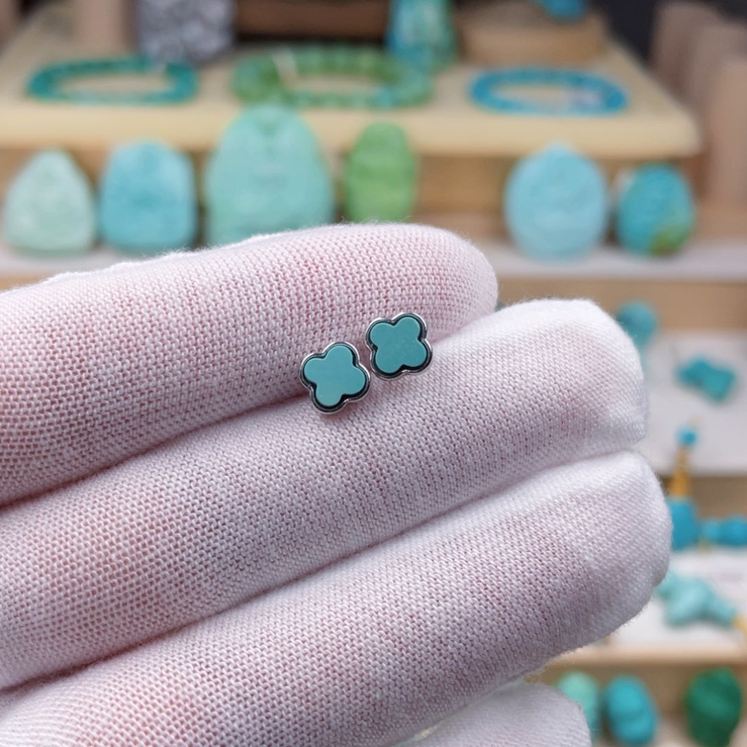 银S925镶嵌绿松石珠宝奇石