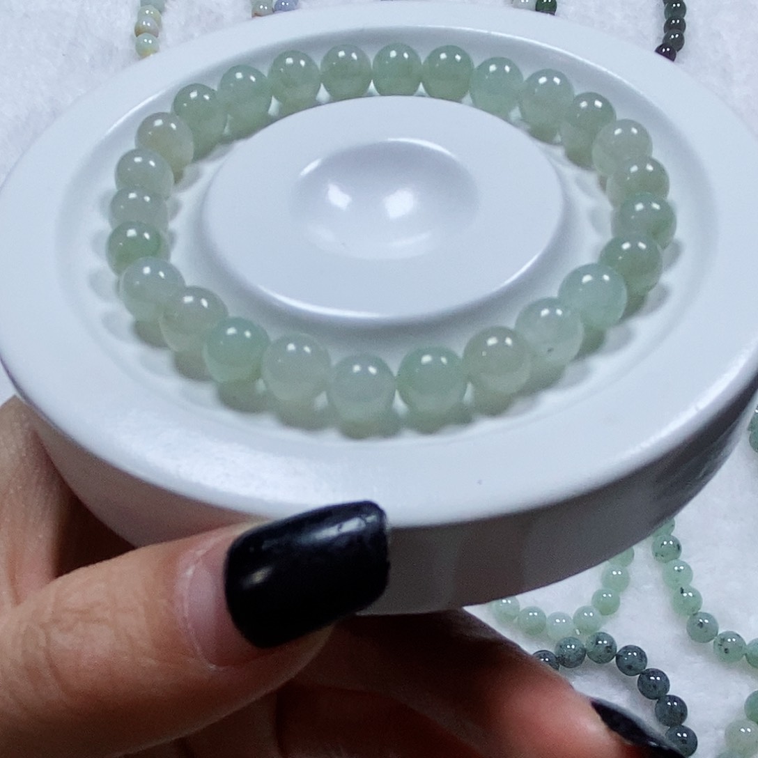 翡翠手串未镶嵌缅甸纯天然Ａ货翡翠